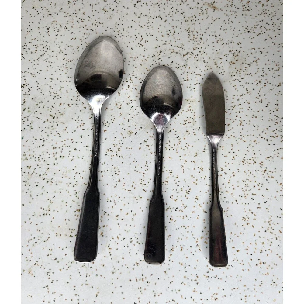 Oneida Ltd FRIENDSHIP Stainless Spoons & Butter Knife Flatware Wm A Rogers 3 Pcs